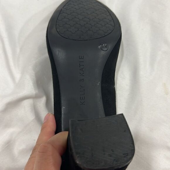 Kelly and Katie black suede chunk hill size - Picture 12 of 12